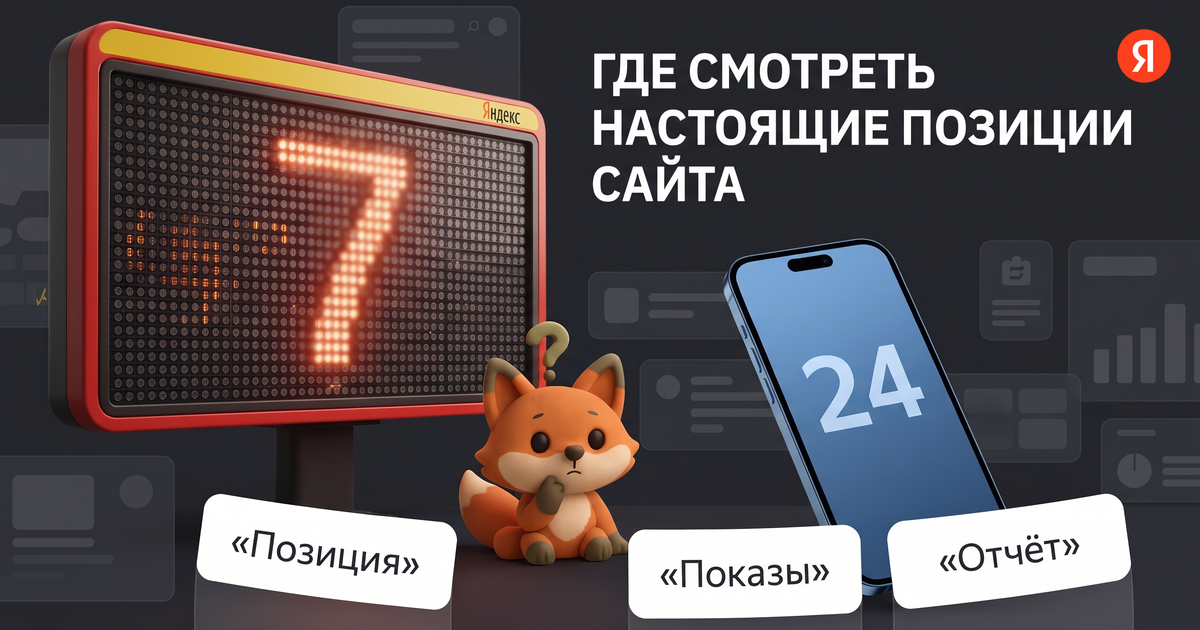 Позиции сайта в поиске Яндекса: статистика запросов и средняя позиция в Вебмастере