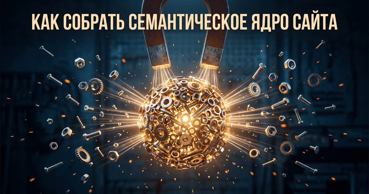 Обложка статьи: Семантическое ядро сайта: как собрать список фраз самому