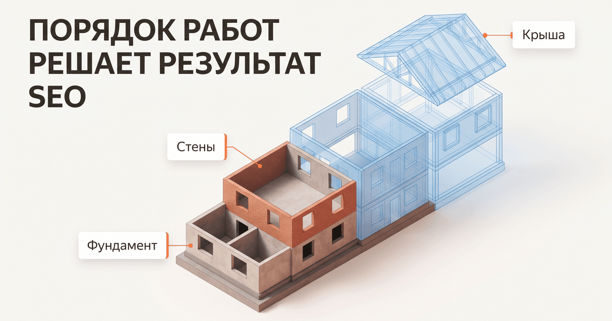 Обложка статьи: SEO-оптимизация: в каком порядке делать работы на сайте