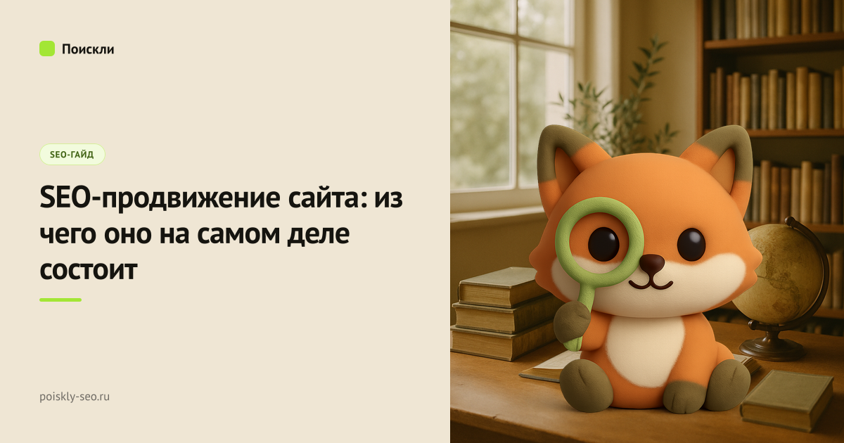 Обложка статьи: SEO-продвижение сайта: из чего оно складывается на самом деле