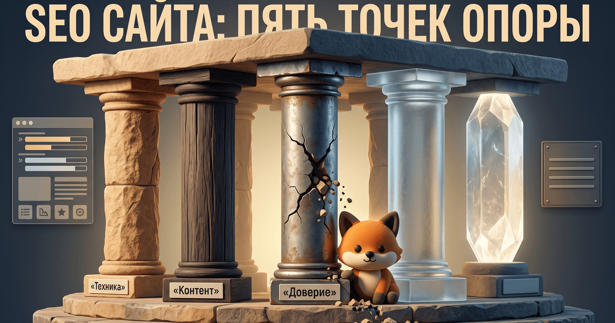 Обложка статьи: SEO сайта: из каких направлений оно реально складывается